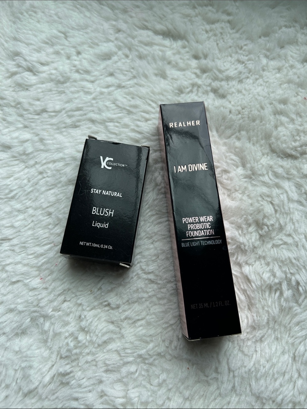 RealHer I AM DIVINE Blush & Foundation Duo in Black Packaging